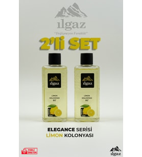 Ilgaz Limon Kolonyası 2'li Set 80 Derece 400 ml Elegance Series