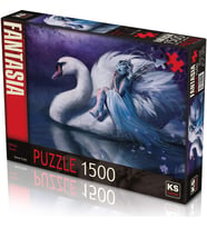 KS Games 1500 Parça Puzzle White Swan Lisanslı Ürün