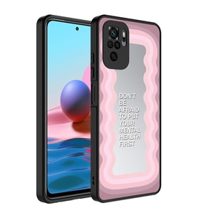 Xiaomi Redmi Note 10S Kılıf Aynalı Desenli Kamera Korumalı Parlak Zore Mirror Kılıf Ayna