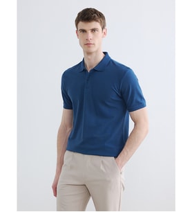 LCWAIKIKI Classic Lacivert Polo Yaka Pike Erkek Tişört