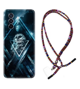 Huawei Nova Y70 Y90 Nova 9 SE  Kılıf Boyun Asklı Rasta Silikon Old Owl 1649