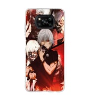 Poco X3 PRO / X3 NFC Uyumlu Tokyo Ghoul Kaneki Ken Tasarımlı Şeffaf Telefon Kılıfı