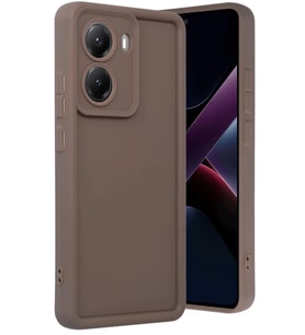 Newface Xiaomi Poco X7 Pro Viera Silikon - Kahverengi