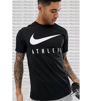 Nike Dri Fit Training Cotton Tee Short Sleeve Baskılı Siyah Tişört