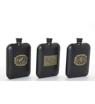 Paslanmaz Çelik Kabartmalı Tekli 6 Oz Matara