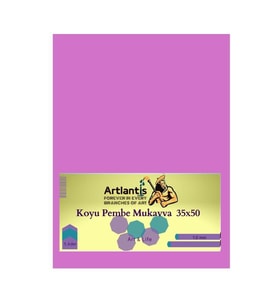 Koyu Pembe Renkli Mukavva 35x50 5 Adet Artlantis Renkli Mukavva 5 Adet
