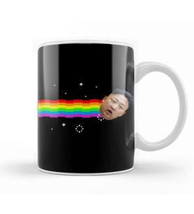 Kim Jong Un Nyan Cat Kupa Bardak Porselen