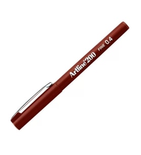 ARTLİNE EK-200N FİNELİNER KEÇE UÇLU KALEM 0.4mm KAHVE