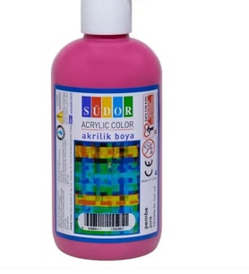 SÜDOR PEMBE RENK AKRİLİK BOYA 250 ML