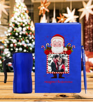 Yılbaşı İçin Kişiye Özel Tasarım Defter Kalem & Termos Mug Hediye Seti