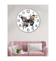 Retro Tasarımlı Duvar Saati 35X35 CM (Karışık)