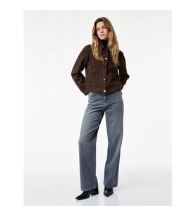 Koton Pamuklu Baggy Gri Kadın Jean Pantolon 7WAL40028MD