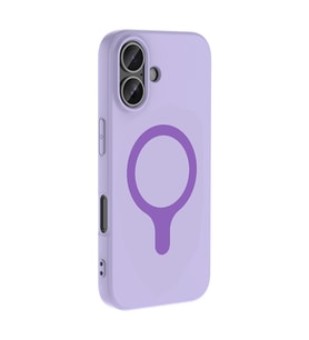 iPhone 16 Kılıf M-Safe Şarj Özellikli Aris Silikon Kılıf Lila