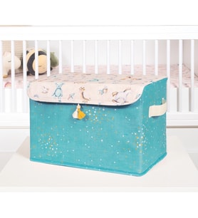Baby Püsküllü Kapaklı Kutu Düzenleyici Çok Amaçlı Organizer Kutu Maxi Boy (yeşil) 04232