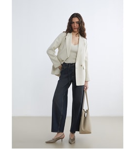 LCW Jeans İndigo Baggy Fit Kadın Jean Pantolon
