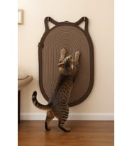 Mikopet Dekoratif Kedi Kulaklı Tırmalama Paspası
