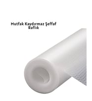 kaydırmaz şeffaf raflık