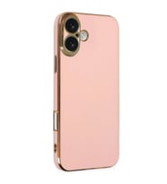 İphone 16 Kılıf Volet Silikon - Pembe