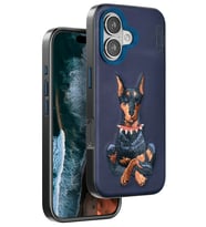 Iphone 16 Perma Desenli Kapak - Lacivert