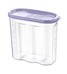 2 Kapaklı Ölçekli Erzak Kuru Gıda Saklama Kutusu Kabı - 1,7 Litre - SA935 (5680)