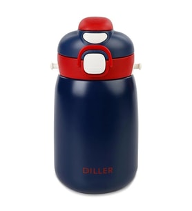 VAGONLİFE DILLER PASLANMAZ ÇELİK PİPETLİ/PİPETSİZ KULLANIM MATARA/TERMOS 9073 420ML BLUE
