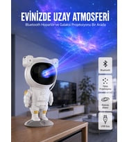 Yıldız ve Ay Efektli Uzaktan Kumandalı Projeksiyon Lamba