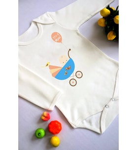 Erkek Bebek It's A Man ! Baskılı Body Zıbın