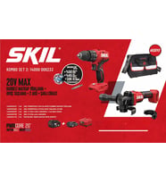 SKIL KOMBO SET 2 (20V MAX DARBELI MATKAP VIDALAMA + AVUÇ TASLAMA + 2 AKÜ + Sarj CIHAZI)