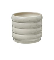Seramik Saksı, Bej, 12 cm