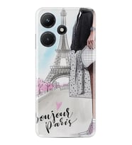 Infınix Hot 30i Kılıf Resimli Desenli Baskılı Silikon Bonjour Paris 1419