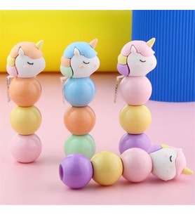 Unicorn Fosforlu 3'lü Kalem Seti
