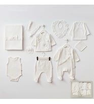 KIZ BEBEK PRETTY GİRL DANTELLİ 10 LU HASTANE ÇIKIŞ SETİ (A.Ekru)