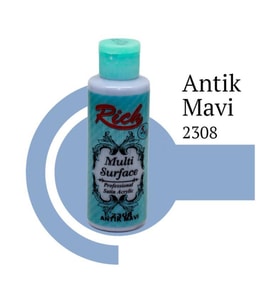 Rich Multi Surface 2306 Antik Mavi Akrilik Boya 120 cc