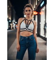Mulvxbrf Brf02 Siyah Kadın Kemer Suni Deri Halka Detaylı Çoklu Bant - Brf114 (Mulvix)