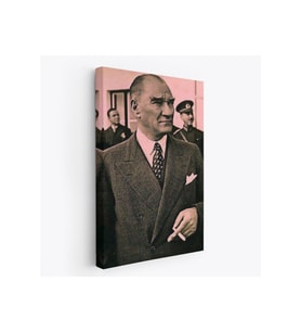 Atatürk Portre Tablosu Mustafa Kemal Atatürk Dekoratif Kanvas Tablo-FH-132