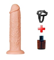 LilituShop Belden Bağlamalı 28 cm Gerçekçi Testissiz Kalın Dildo Penis