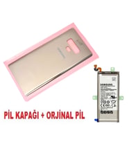 Tkgz Samsung Galaxy NOTE 9 Arka Pil Batarya Kapağı + PİL (CAM) GOLD
