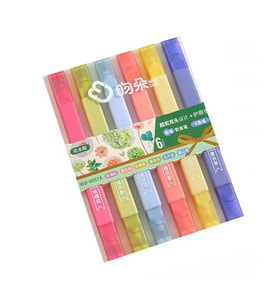 Çift Uçlu Fosforlu Kalem 6 Renk WD 0057A