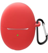 Huawei FreeBuds 5 için Kılıf Mat Silikon Kırmızı [FreeBuds 5 ile Uyumlu Kılıf - Kırmızı]