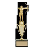 ODAK KUPA - Figürlü Kupalar - Okçu Figürlü Kupalar FG-039 C - 31 cm