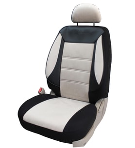 Volkswagen Jetta Eski Kasa  Uyumlu Tay Tüyü Kumaş Oto Koltuk Kılıfı - BEJ-SİYAH (Karışık)