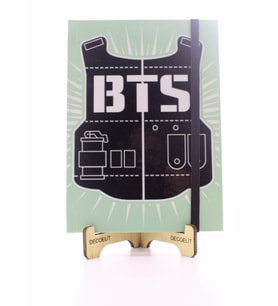 Lastikli Noktalı Sert Kapak BTS Defter