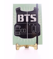Lastikli Noktalı Sert Kapak BTS Defter
