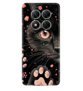 Xiaomi Poco X7 Kılıf Boutique Baskılı Resimli Kara Kedi Pcode -085