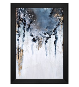 Soyut Şekiller Motifli Kanvas Tablo 50 x 70 cm Siyah Çerçeve