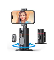 Açıklamalı 360 Dönebilen El ve Yüz Takip Sensörlü Mini Tripod Selfie Çubuğu