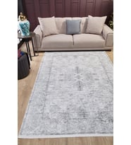 Dijital Kaymaz Yıkanabilir Beyaz Klasik Salon Halısı Mutfak Halısı Koridor Halısı Yolluk HLN1784
