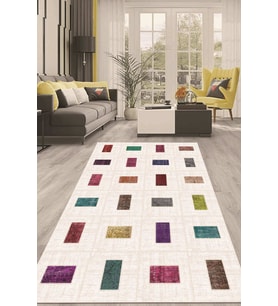 Dijital Kaymaz Taban Yıkanabilir Modern Renkli Salon Halısı Mutfak Halısı Yolluk ND-HT-1228