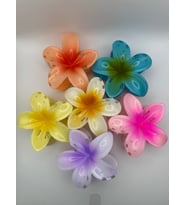 Arnes Jewelry Renkli Küçük Boy Lotus Çiçeği Toka (4.5 cm) - 6’lı