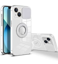 Ally iPhone 13 Mini 5.4inç Kılıf Sürgülü Kamera Lens Korumalı Yüzük Standl? - SSSSSS9090-6